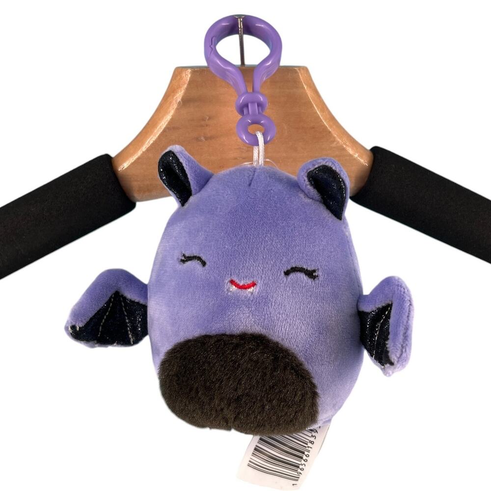 Squishmallow Joldy the Bat Halloween Plush Stuffed Animal with Clip #1 - Picture 5 of 11